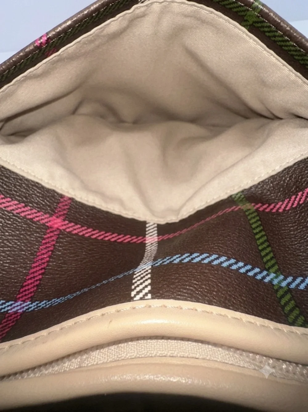 Coach Peyton Tattersall Plaid Tote Bag